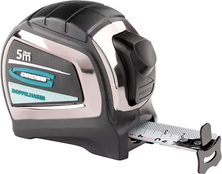 Рулетка &quot;Doppelhaken&quot;,10 м x 25 мм двухсторонний зацеп нейлон двуст. шкала автоматич  GROSS 31126 купить в Нягани