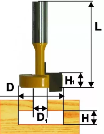 Фреза паз конструкционная ф95мм Т-обр хв 12мм 10514 купить в Нягани