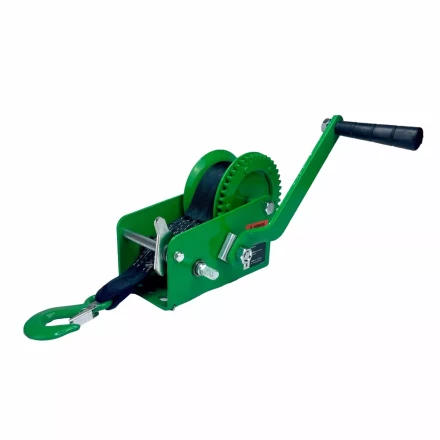 Лебедка ручная барабанная HITCH HW 900 900 кг лента 10 м (SZ073177) купить в Нягани