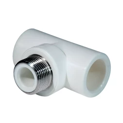 Тройник комб. PP-R НР 20мм х 1/2 белый (40/120) 45455