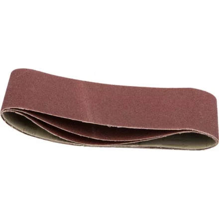 Лента STAYER &quot;MASTER&quot; шлифовальная универсальная бесконечная на тканевой основе, для ЛШМ, P80, 100х610мм, 3шт 35443-080 купить в Нягани