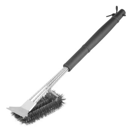 Щетка для чистки гриля 46,5 см, 2 в 1 (щетка, скребок), Camping// Palisad 69702 купить в Нягани