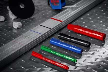 ЗУБР МП-50 черный, 0.5 мм перманентный маркер (06321-2) купить в Нягани