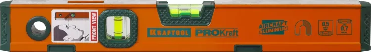 Уровень KRAFTOOL "KRAFT-MAX" магнитный, особо усилен, 2 ампулы, 2 фрезерованные базовые поверхности, 40см 34575-040 купить в Нягани