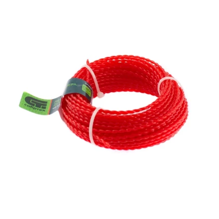 Леска для триммера овальная витая, 2.4 мм х 15 м, Россия Сибртех 961375 купить в Нягани