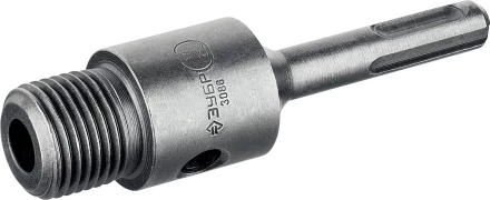 Державка ЗУБР &quot;МАСТЕР&quot; для бур. коронки с хвостовиком SDS Plus. L-100мм,резьба М22,конусное крепление центрир сверла 29187-100 купить в Нягани