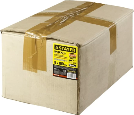 Дюбель-гвоздь полипропиленовый, потайный бортик, 8 x 100 мм, 1000 шт, STAYER Master 30640-08-100 30640-08-100 купить в Нягани