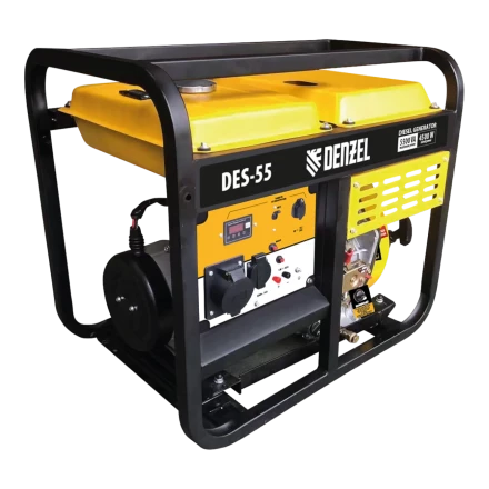 Генератор дизельный DES-55 5.5 кВт 230 В 11 л ручной стартер Denzel 94413 купить в Нягани