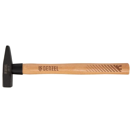 Молоток слесарный, 200 г Denzel, кованый квадратный боек, буковая рукоятка, 10426 купить в Нягани