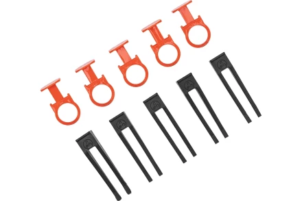 Комплект зажим + клин для системы выравнивания плитки СВП Кольцо, 250/250 шт. в коробе Сибртех 88114 купить в Нягани