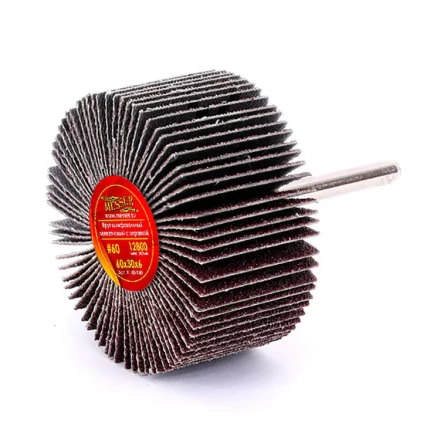 Круг MESSER шлифовальный лепестковый с оправкой (на шпильке) 60х30х6  #60 купить в Нягани