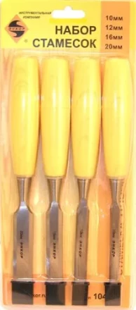 Набор стамесок 10,12,16,20 мм 4 штуки блистер Энкор 10401 купить в Нягани