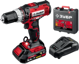 Дрель-шуруповерт, 1 АКБ С1-14 (2 Ач), в кейсе ДШЛ-145-21 серия «МАСТЕР»