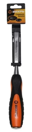 Стамеска-долото 16 мм двухкомпонентная усиленная рукоятка CrV Вихрь купить в Нягани