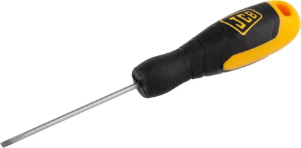 Отвертка JCB, хромомолибденовая сталь S2, двухкомпонентная рукоятка, магнитный наконечник, SL 3х75мм JSD013 купить в Нягани