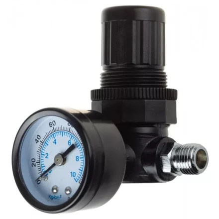 Манометр KRAFTOOL &quot;INDUSTRIE&quot; с регулятором подачи воздуха, 1/4&quot;, максимальное давление 10 атмосфер 6503 купить в Нягани