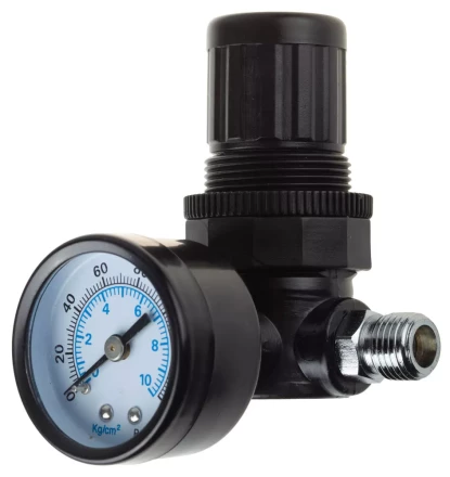 Манометр KRAFTOOL &quot;INDUSTRIE&quot; с регулятором подачи воздуха, 1/4&quot;, максимальное давление 10 атмосфер 6503 купить в Нягани