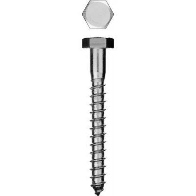 Шурупы ЗУБР "МАСТЕР" с шестигранной головкой, оцинкованные, 8x100, 650шт 300450-08-100-650