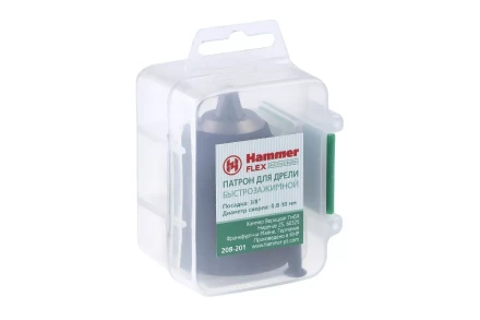 Патрон для дрели HAMMER Ф10мм 3/8&quot; (208-201) купить в Нягани