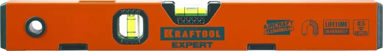 Уровень KRAFTOOL "PROKRAFT-M" коробч. магнит., 2 ампулы, 0,5 мм/м, 400мм 34712-040_z01 купить в Нягани