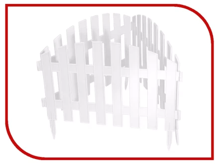 Забор декоративный "Винтаж" 28 х 300 см белый PALISAD Россия 65011 купить в Нягани