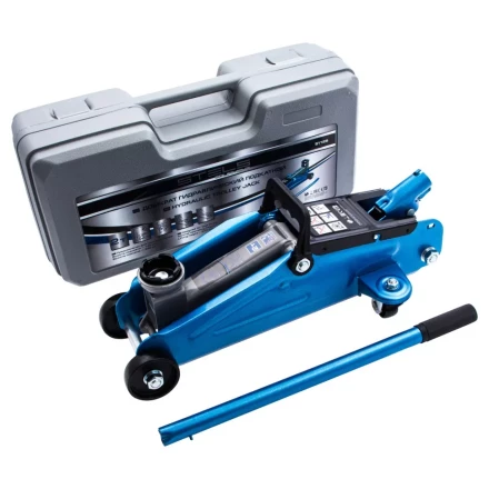 Домкрат гидравлический подкатной 2т высота подъема 140-340 мм в кейсе Stels 51128 купить в Нягани