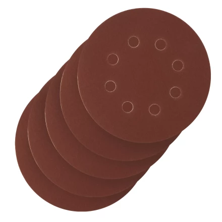 Круг абразивный на ворсовой подложке под &quot;липучку&quot;, перфорированный, P 400, 125 мм, 5 шт Сибртех 738147 купить в Нягани