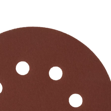 Круг абразивный на ворсовой подложке под &quot;липучку&quot;, перфорированный, P 400, 125 мм, 5 шт Сибртех 738147 купить в Нягани