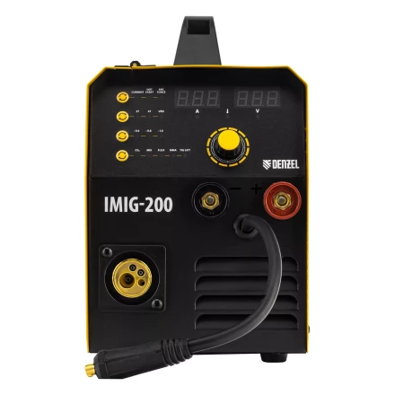 Аппарат инвертор. полуавтомат. cварки IMIG-200, 200 А, ПВ 60%, катушка 5 кг// Denzel 94361 купить в Нягани