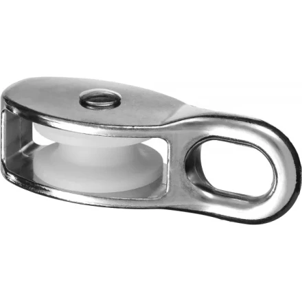 Блок ЗУБР &quot;МАСТЕР&quot; одинарный, оцинкованный, нейлоновый шкив, 12x50мм, 2 шт 4-304585-50 купить в Нягани