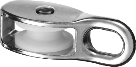 Блок ЗУБР &quot;МАСТЕР&quot; одинарный, оцинкованный, нейлоновый шкив, 12x50мм, 2 шт 4-304585-50 купить в Нягани