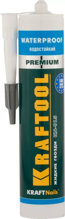 Клей монтажный KRAFTOOL KraftNails Premium KN-915, водостойкий с антисептиком, для ванн и душевых, 310мл 41345_z01 купить в Нягани