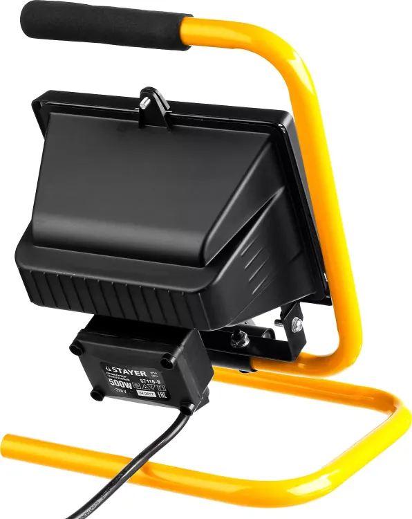 Прожектор STAYER "MASTER" MAXLight галогенный, переносной с подставкой, черный, 500Вт 57116-B купить в Нягани