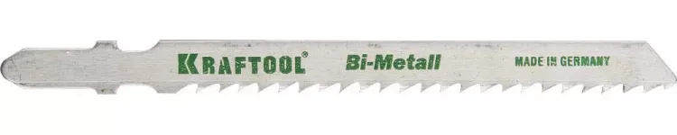 Полотна KRAFTOOL, T127DF, для эл/лобзика, Bi-Metall, по мягкому металлу (3-15мм), EU-хвост., шаг 3мм, 75мм, 2шт 159556-3 купить в Нягани