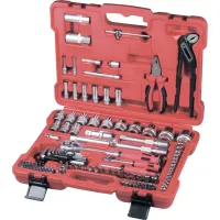 Набор слесарно-монтажный с квадратами 1/4", 1/2" и 5/16", 117 предм  MATRIX PROFI 13587
