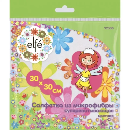 Салфетки из микрофибры цветная 300х300 мм Elfe 92308 купить в Нягани