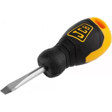 Отвертка JCB, хромомолибденовая сталь S2, двухкомпонентная рукоятка, магнитный наконечник, SL 6,5х40мм JSD012 купить в Нягани