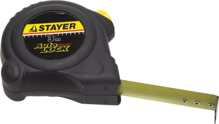 Рулетка STAYER &quot;MASTER&quot; &quot;AUTOLOCK&quot;, корпус с резиновым напылением, автостоп, 3мх16мм 2-34126-03-16_z01 купить в Нягани