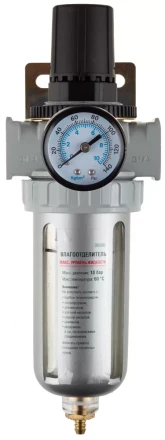 Набор аксессуаров KRAFTOOL &quot;INDUSTRIE QUALITAT&quot; для пневмосистем: манометр, влагоотделитель 6506 купить в Нягани