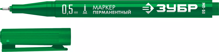 ЗУБР МП-50 зеленый, 0.5 мм перманентный маркер (06321-4) купить в Нягани