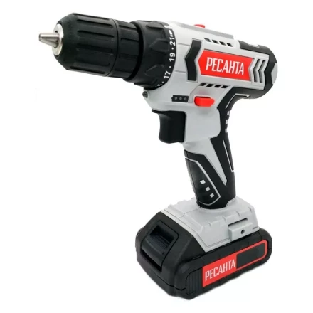 Дрель-шуруповерт аккумуляторная Ресанта ДА-18-2ЛК 75/14/5 купить в Нягани