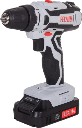 Дрель-шуруповерт аккумуляторная Ресанта ДА-18-2ЛК 75/14/5 купить в Нягани
