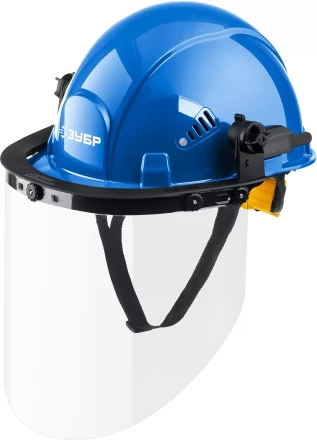 ЗУБР ЗАСЛОН, экран 220 х 385 мм, поликарбон 2 мм, защитный лицевой щиток для крепления на каске, Профессионал (110853) купить в Нягани