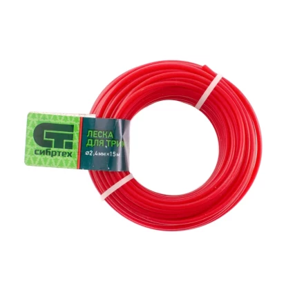 Леска для триммера круглая, 2.4 мм х 15 м, Россия Сибртех 961475 купить в Нягани
