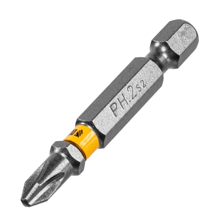Бита PH2х25, сталь легированная S2, 20 шт., пластиковая коробка, , Е 6,3 Denzel 11681 купить в Нягани