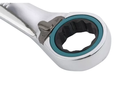 Набор ключей комбинированных с трещоткой, 8 - 19 мм, 7шт., реверсивные, CrV GROSS 14892 купить в Нягани