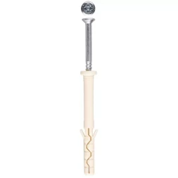 Дюбель-гвоздь ЗУБР нейлоновый, цилиндрический бортик, 6 x 80 мм, 70 шт 4-301395-06-080