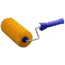 Валик "СТРУКТУРНЫЙ ПОРОЛОН В ГОРОШЕК" малярный в сборе, бюгель 6мм, 80x180мм, STAYER Profi 0367-18