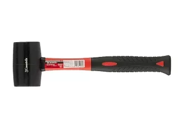 Киянка резиновая, 450 г, черная резина, фибергласовая рукоятка MATRIX 11185 купить в Нягани