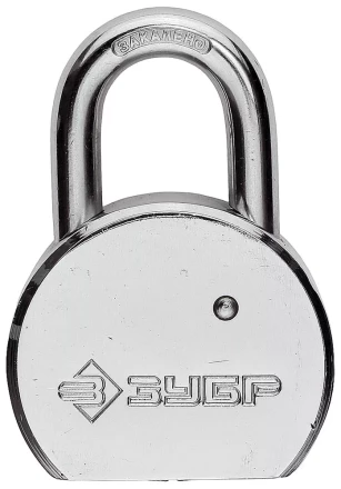 Замок навесной ЗУБР &quot;серия 271&quot; с закаленной дужкой, стальной корпус, 55мм 4-37271-55 купить в Нягани